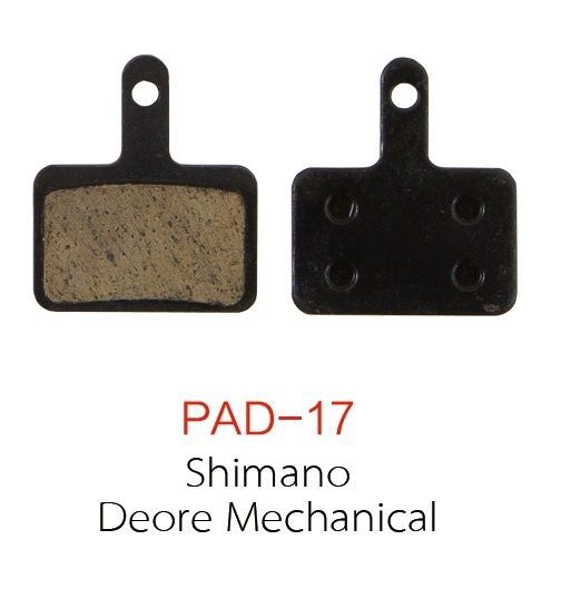 Колодки тормозные Repute Pad 17 для дисковых тормозов SHIMANO Deore Mechanicall, MT-200, в упаковке