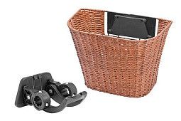 Велокорзина JL-086 передняя универсальная плетёная, стальная/пластиковая, быстросъемная Велокорзина JL-086 передняя универсальная плетёная, стальная/пластиковая, быстросъемная