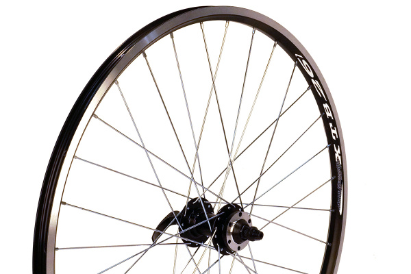 Колесо 26" MTB,переднее,под диск IS6, двойной обод WTB SX19 Disc 26X32,алюм.сплав,черн,втулка JY-D041DSE,серебристая